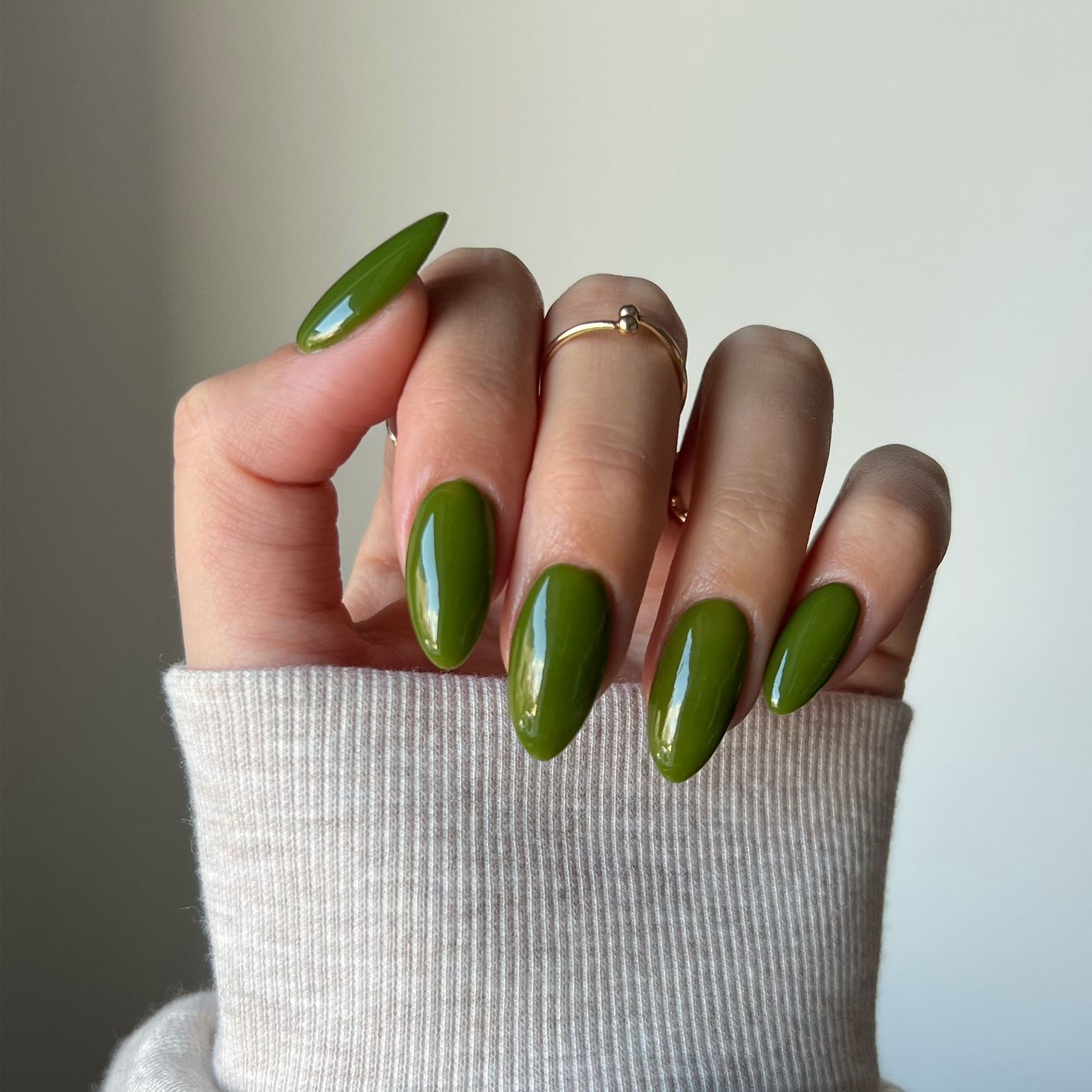 Eco‑Chic Khaki Nails
