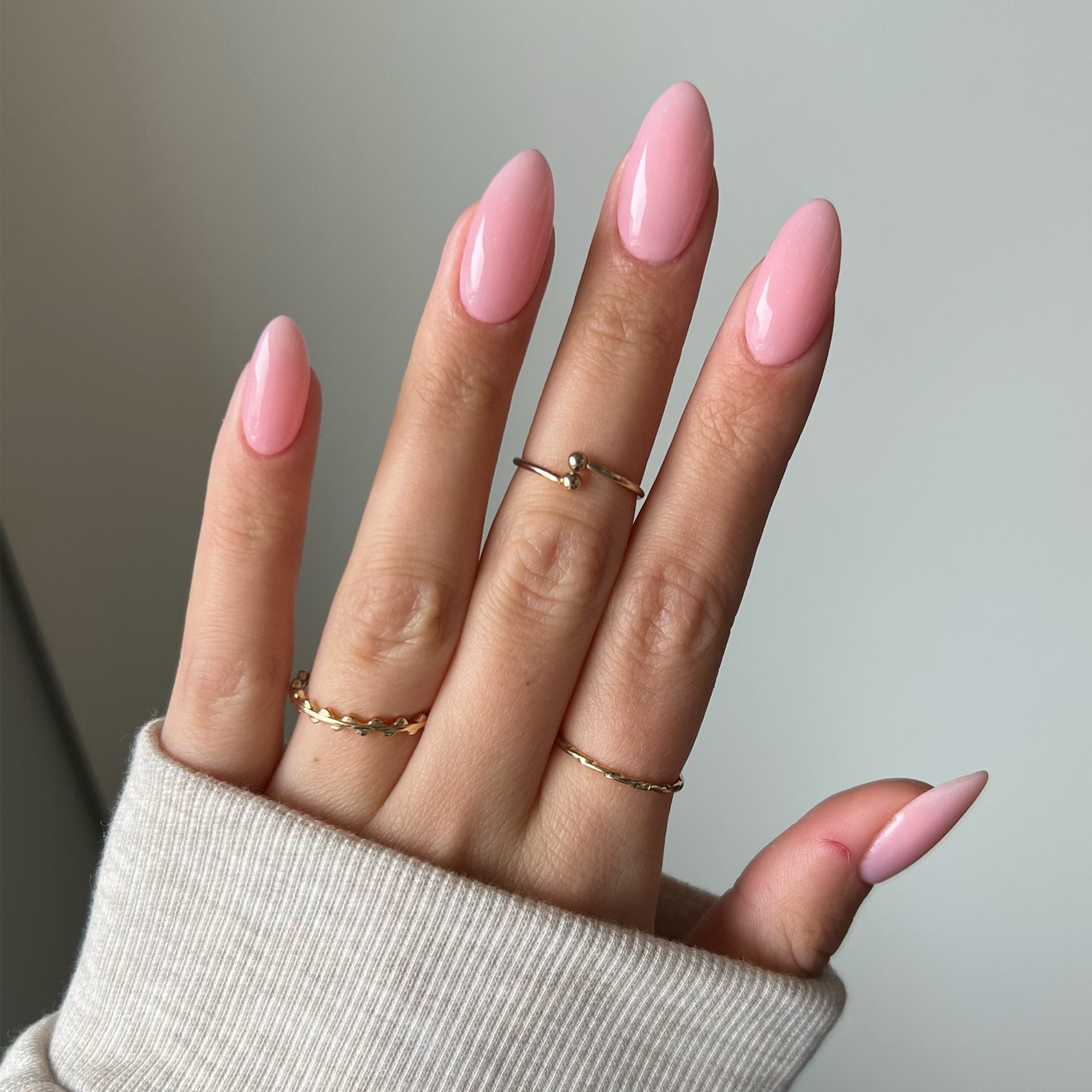 Marshmallow Pink Nails for March