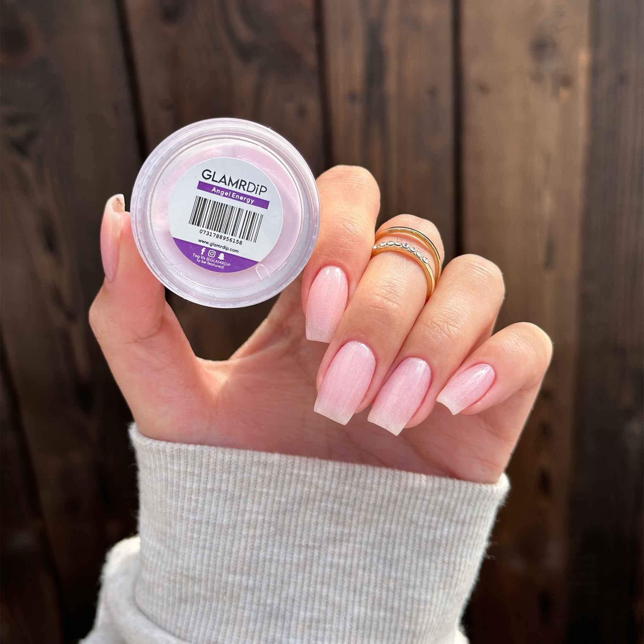 Pink Nails That Glow with Soft Energy