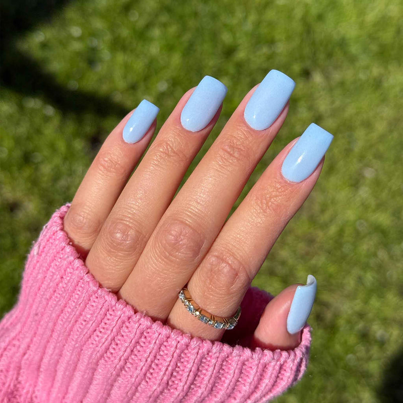 CM Nails Supply Breeze Sky Blue Nail Powder | Summer Blue Nail Art