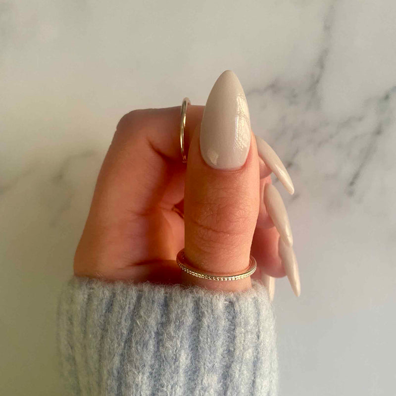 Infatuated Light Grey Nail Powder | Trending Nail Designs